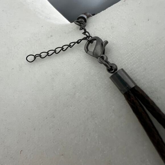 Bronze and Wood Tree of Life Funky Earthy Pendant Necklace - Picture 5 of 5